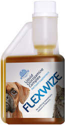 Flexwize for pets with liquid glucosamine, chondroitin and MSM for healthy joints for your dog or cat