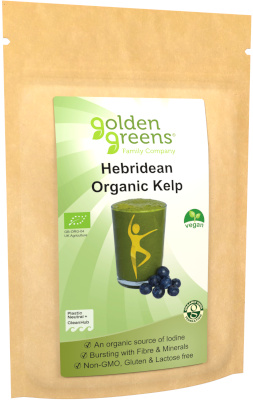 photograph of Golden Greens Hebridean Organic Kelp powder 100g